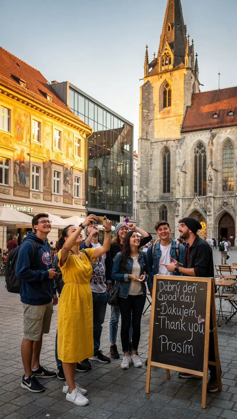 A picturesque sunset over a historic castle, capturing the enchanting atmosphere of Slovakia's cultural heritage.